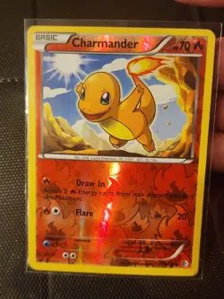 2012 Pokemon CHARMANDER Boundaries Crossed REVERSE HOLO Black White Card 18/149 - Image 3