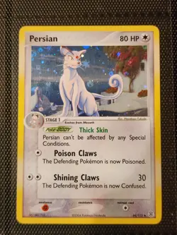 Pokemon Persian EX FireRed & LeafGreen 44/112 Holo Trading Card LP Excellent - Image 1