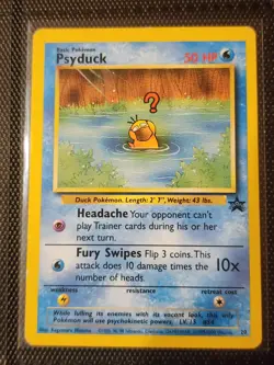 Pokemon Card Psyduck Black Star Promo #20 Rare WOTC TCG NM - Image 1