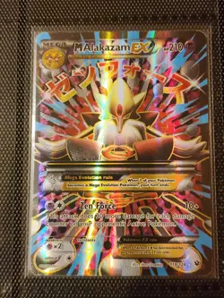 M Alakazam EX (Full Art) 118/124 Fates Collide Holo Pokemon Card - Image 1