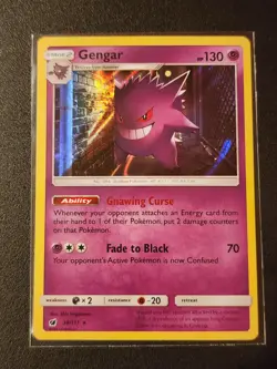 Pokemon Gengar Holo Rare SM - Crimson Invasion 38/111 NM Card - Image 1