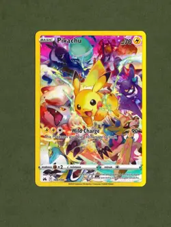 Pikachu (Secret) 160/159 Crown Zenith Holo Full Art Secret Rare Pokemon TCG NM - Image 1