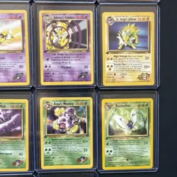 Pokemon Gym Challenge/ Hero’s 1st edition card lot. PACK FRESH NM/M. 14 Total - Image 5