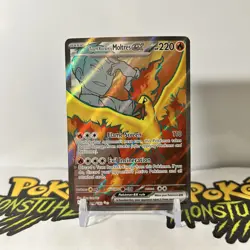 Team Rocket's Moltres ex 208/182 Destined Rivals Ultra Rare Full Art Pokemon NM - Image 1
