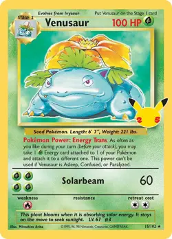 Pokemon TCG: Celebrations - Venusaur [Base Set] - MINT - Image 1