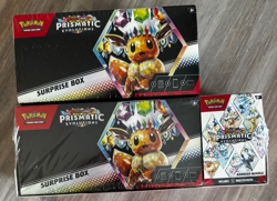 Pokemon Prismatic Surprise Box + Sam's Surprise Box + Booster Bundle Sealed Lot! - Image 1