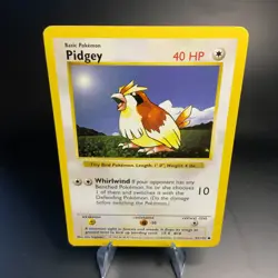 Pidgey Common Base Set (Shadowless) 057/102 LP Vintage Pokemon Card TCG 1999 - Image 1