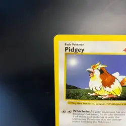 Pidgey Common Base Set (Shadowless) 057/102 LP Vintage Pokemon Card TCG 1999 - Image 2