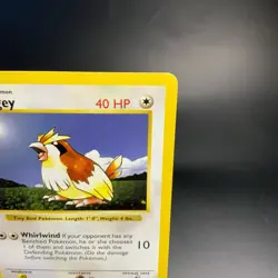 Pidgey Common Base Set (Shadowless) 057/102 LP Vintage Pokemon Card TCG 1999 - Image 3