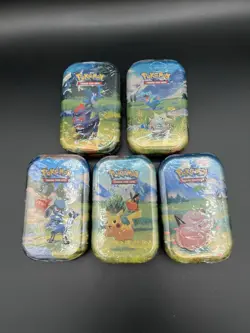 LOT OF 5 SEALED ✅ Pokemon TCG Ascended Heroes MINI TINS Brand New - Image 1