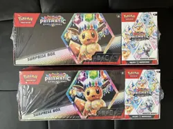 LOT OF 2 Pokemon Prismatic Evolutions Surprise Box & Booster Bundle Sams Club - Image 1
