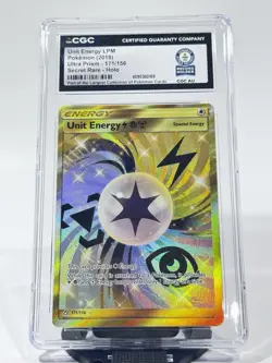 Pokemon CGC Guinness World Record 2018 Unit Energy LPM 171/156 Ultra Prism Holo - Image 1