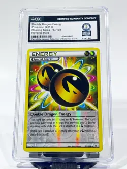 Pokemon CGC Guinness World Record 2015 Double Dragon Energy 97/108 Roaring Skies - Image 1