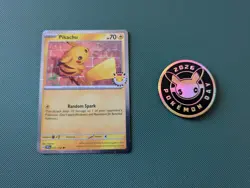 Pikachu 051/162 Pokemon Day 30th Anniversary Stamped Promo TCG NM/M - Image 1