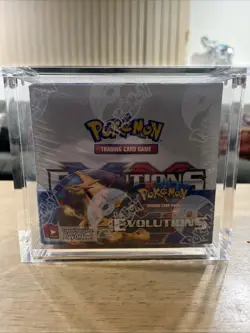 Pokemon Evolutions XY Booster Box 2016 With Acrylic Case Factory Sealed - Image 1