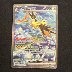 Zapdos ex NM 202/165 Sv: Scarlet & Violet 151 Pokemon TCG Holo - Image 1