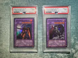 Yu-Gi-Oh! Elemental Hero Flare Neos and Dark Neos POTD 1st Edition, PSA 9. - Image 1