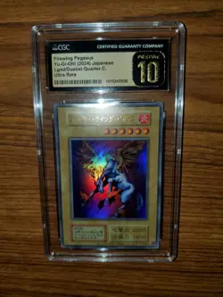 Yugioh 2024 Firewing Pegasus Japanese Legend Duelist Quarter Century CGC 10 - Image 2