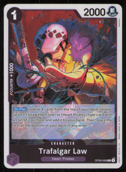 Trafalgar Law OP09-069 Rare One Piece Emperors in the New World English Foil NM - Image 1