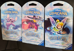 Disney Lorcana WINTERSPELL Booster Packs New/Sealed IN HAND! Lot of 3 (36 cards) - Image 1