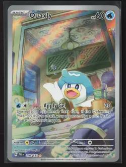 Quaxly Illustration Rare SV02: Paldea Evolved 206/193 NM Pokemon Card - Image 1