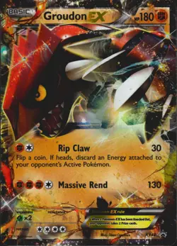 Groudon EX XY42 Promo XY Promos Pokemon Card LP - Image 1