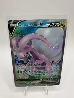 Hisuian Goodra V 187/196 - Lost Origin - Full Art Ultra Rare Pokemon TCG Card NM - Image 1