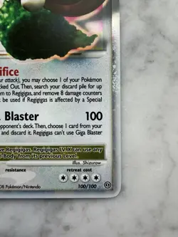 Pokemon TCG Regigigas LV.X Holo Rare Card Stormfront 100/100 LP/MP - Image 5