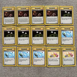 Pokemon 1st Edition Fossil Trainers PACK FRESH Card Lot Vintage WOTC 15 Total - Image 1