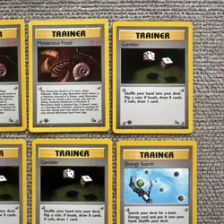 Pokemon 1st Edition Fossil Trainers PACK FRESH Card Lot Vintage WOTC 15 Total - Image 4