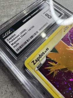 Pokemon Card Zapdos Holo Rare CGC 8.5 NM/Mint+, Majestic Dawn 14/100, 2008 (1) - Image 5