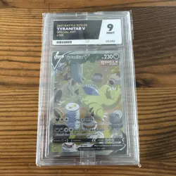 Pokemon TCG Tyranitar V Alt Art Battle Styles Card 155/163 ACE 9 Mint - Image 1