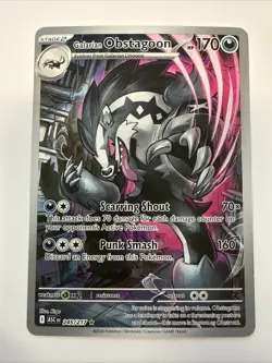 Pokemon TCG Galarian Obstagoon 245/217 Ascended Heroes Card Illustration Rare NM - Image 1