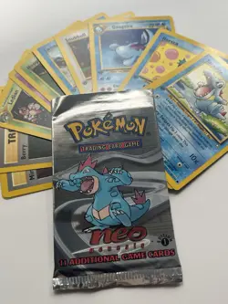Pokemon Neo Genesis 1st Edition Open Pack 12 Card Bundle All Mint Condition - Image 2