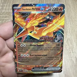 Team Rocket's Moltres ex - (Destined Rivals Stamp) 031/182 Miscellaneous Cards & - Image 1