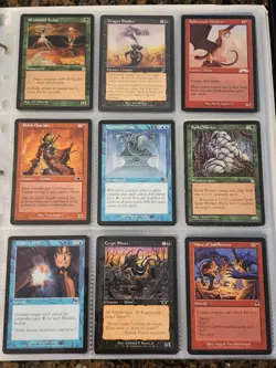 Vintage Magic The Gathering Binder Collection Card Lot MTG 1993-2003 Rares - Image 5