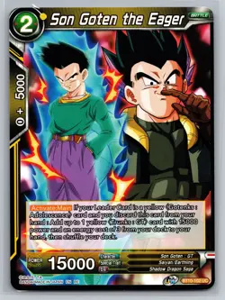 Dragon Ball Super Card Game Son Goten the Eager BT10-102 UC Unison Warrior - Image 1