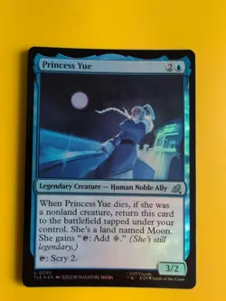 Princess Yue. FOIL human noble ally. TLE Avatar Magic the Gathering Card. - Image 1