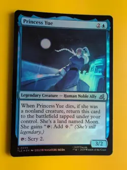 Princess Yue. FOIL human noble ally. TLE Avatar Magic the Gathering Card. - Image 2