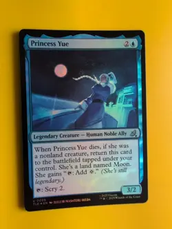Princess Yue. FOIL human noble ally. TLE Avatar Magic the Gathering Card. - Image 3