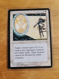 White Scarab - Ice Age - MTG Magic - Uncommon - White Enchant Creature - Image 1