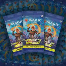 Magic The Gathering March Of The Machine 3 X Draft Booster Pack - New & Sealed - Image 1
