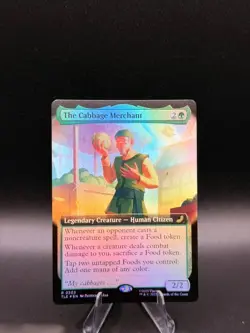 MTG The Cabbage Merchant #0203 FOIL Borderless Rare Avatar Legendary TLE - Image 1