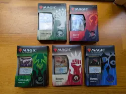 MTG 5 guild kits GRN - Izzet, Selesnya, Golgari, Boros, Dimir - opened, unplayed - Image 1