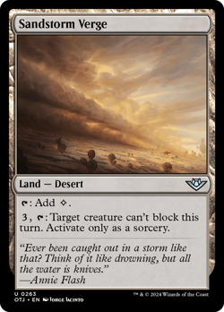x1 Sandstorm Verge OTJ MTG 263 UNCOMMON M/NM 1x - Image 1
