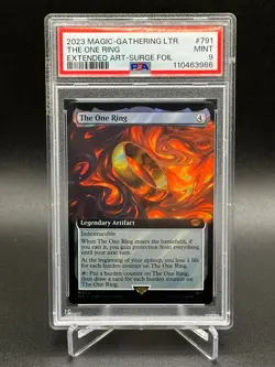 The One Ring (Extended Art) (Surge Foil) MTG LTR #791 PSA 9 - Image 1