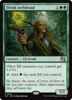 MTG Elvish Archdruid [Foundations Jumpstart] Near Mint Magic - Image 1