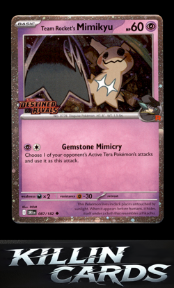 Team Rocket's Mimikyu (Prerelease) 087/182 Pokemon Uncommon Miscellaneous Cards - Image 1