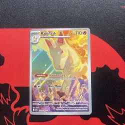 Pokemon TCG Rapidash Destined Rivals Illustration Rare Card 189/182 NM Condition - Image 1