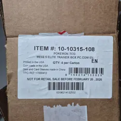 Pokemon TCG: Ascended Heroes Pokemon Center Elite Trainer Box ETB EMPTY CASE BOX - Image 2